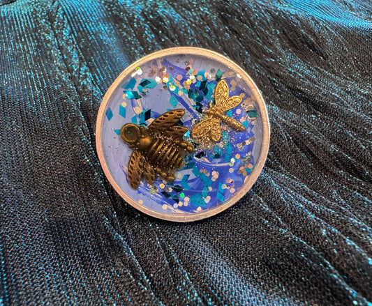 Bee & Dragonfly ring