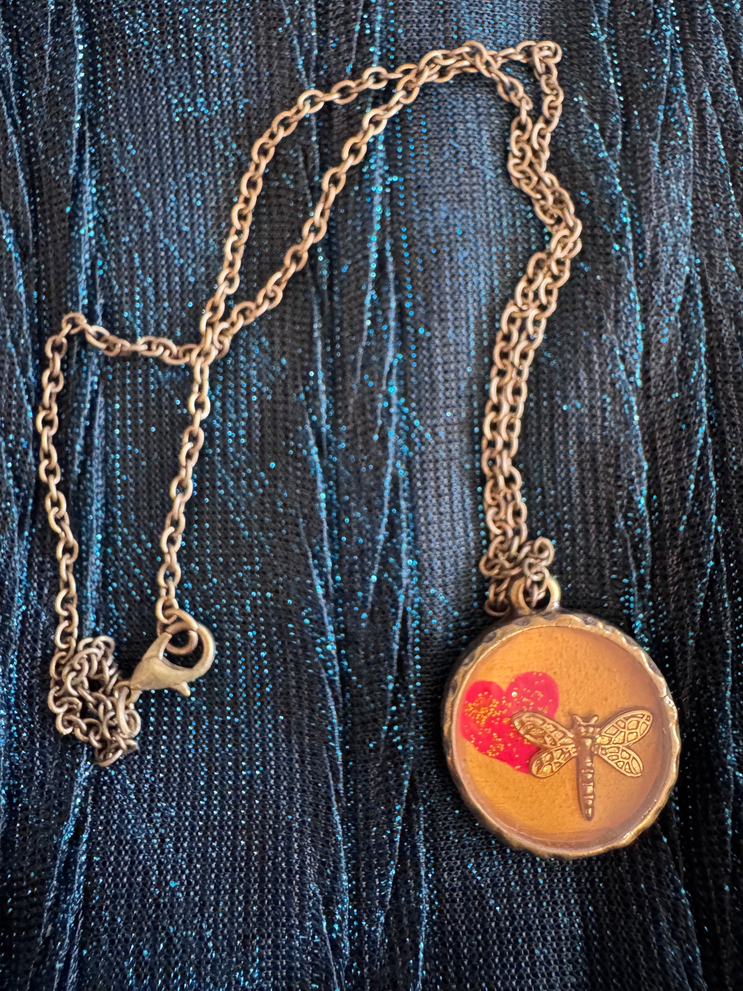 Dragonfly Love necklace