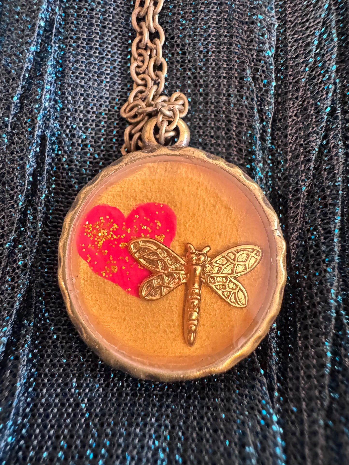Dragonfly Love necklace