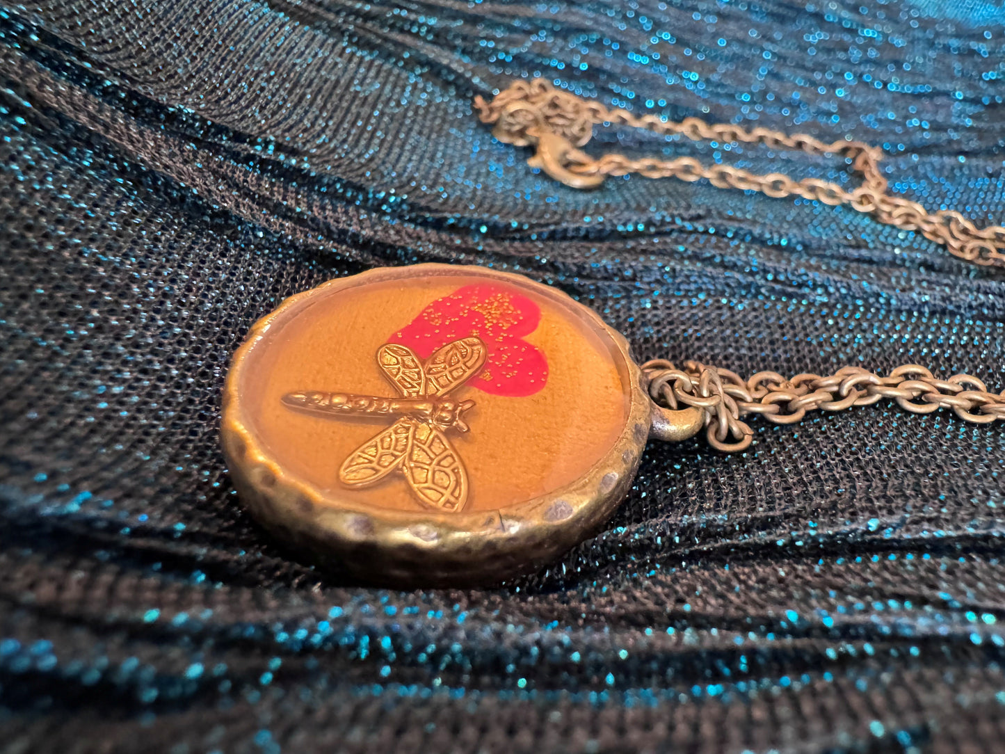 Dragonfly Love necklace