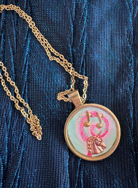 Musical Unicorn necklace