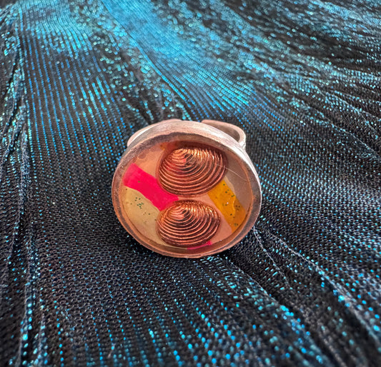 Twin Shell ring